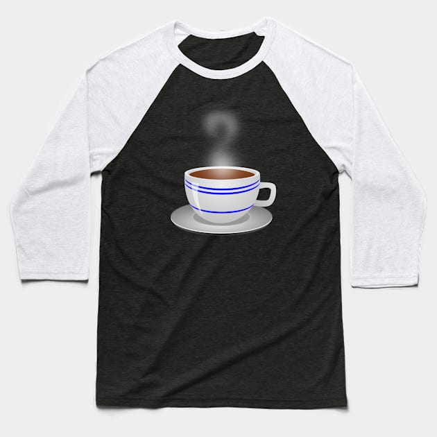 coffee mug Baseball T-Shirt by White cloth